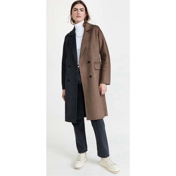 Rails Wool Bristol Jacket - Charcoal & Camel - Size Large - Picture 3 of 8